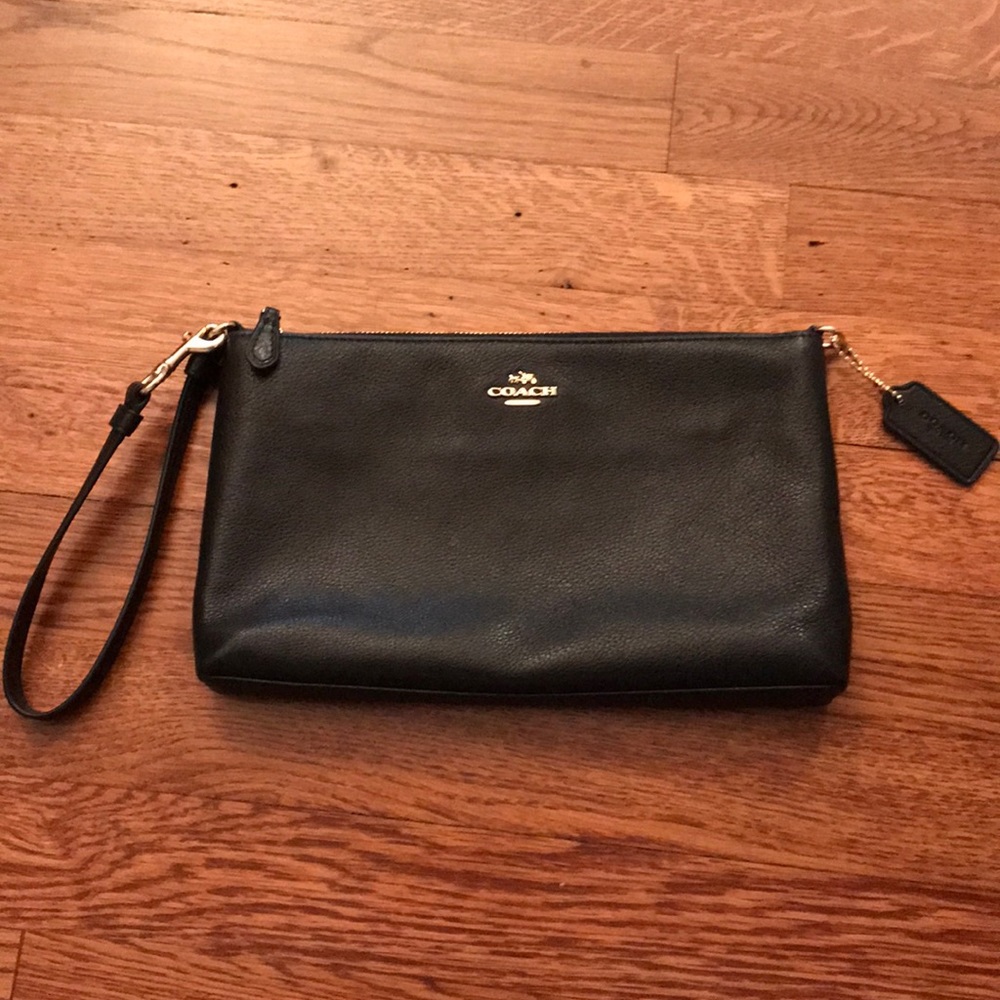 Black Coach wristlet